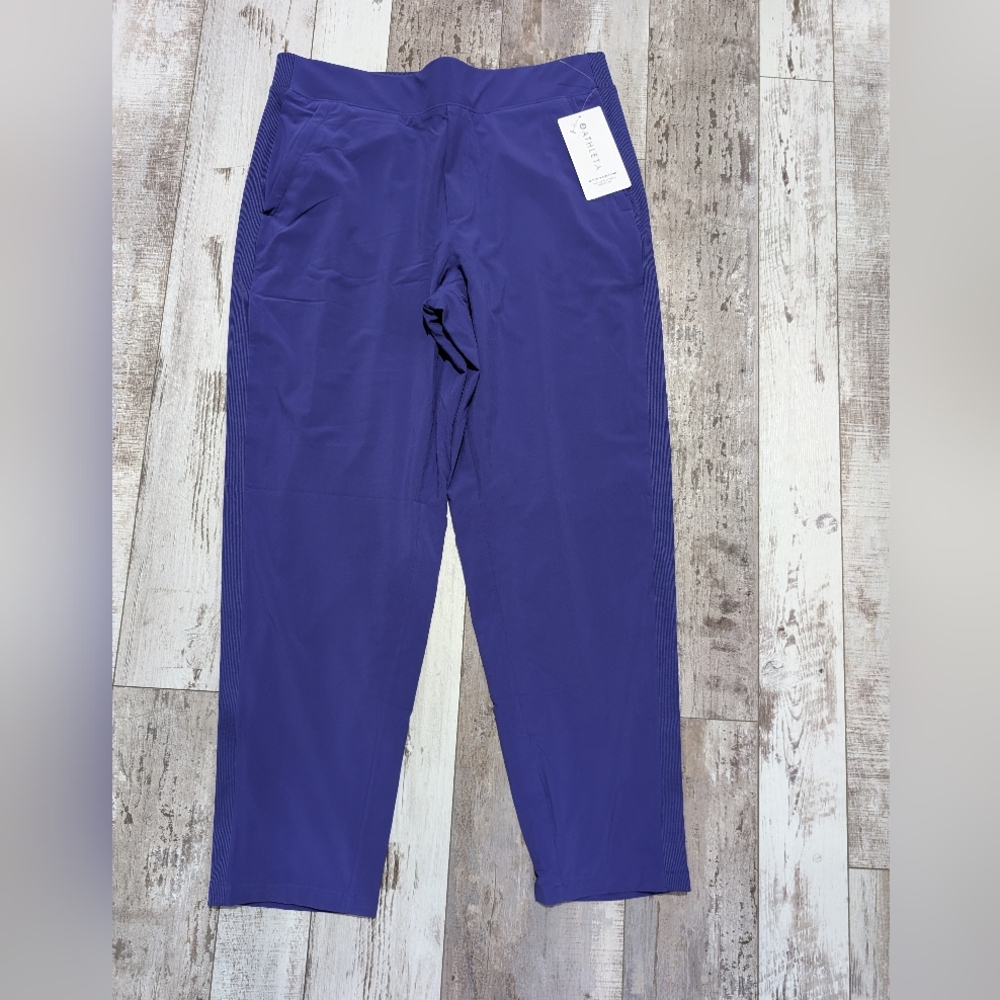Athleta Brooklyn lined pant purple size 14 nwt